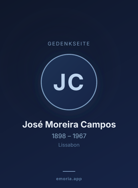 Gedenkportrait von José Moreira Campos