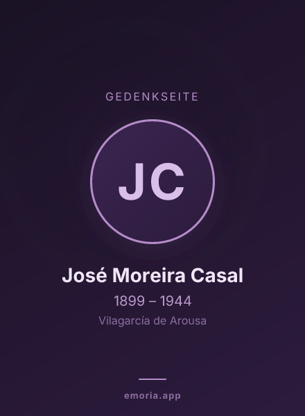 Gedenkportrait von José Moreira Casal