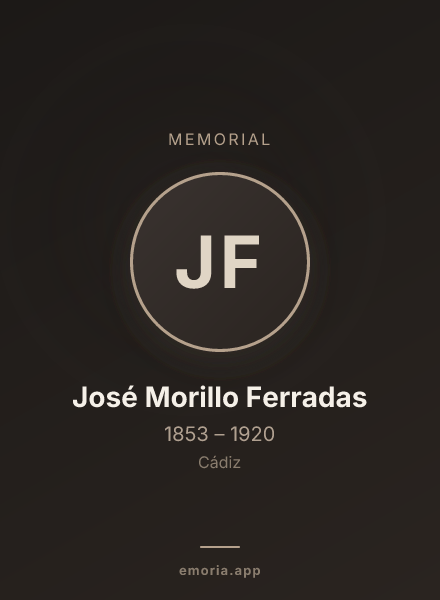 Memorial portrait of José Morillo Ferradas