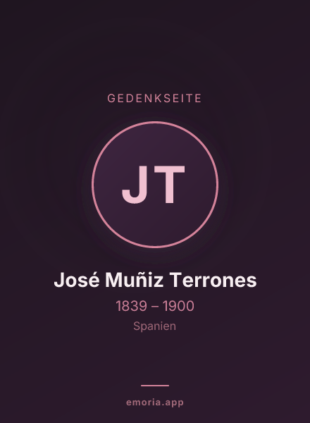 Gedenkportrait von José Muñiz Terrones