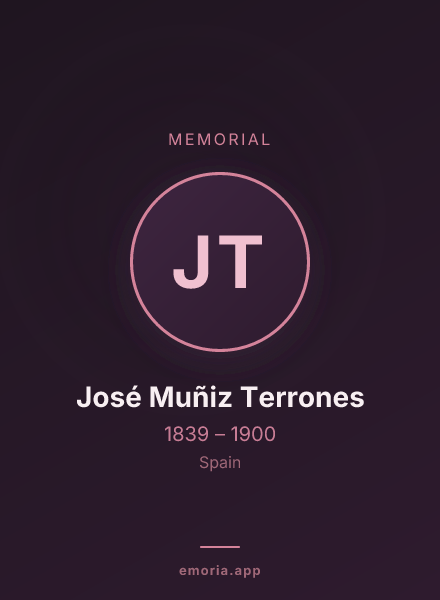 Memorial portrait of José Muñiz Terrones