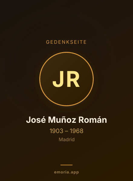 Gedenkportrait von José Muñoz Román