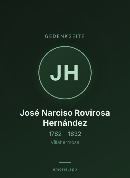 Gedenkportrait von José Narciso Rovirosa Hernández