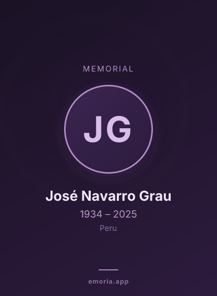 Memorial portrait of José Navarro Grau