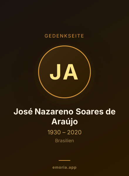 Gedenkportrait von José Nazareno Soares de Araújo