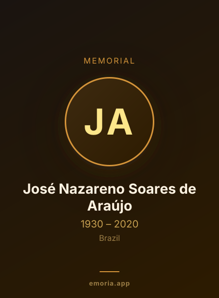 Memorial portrait of José Nazareno Soares de Araújo