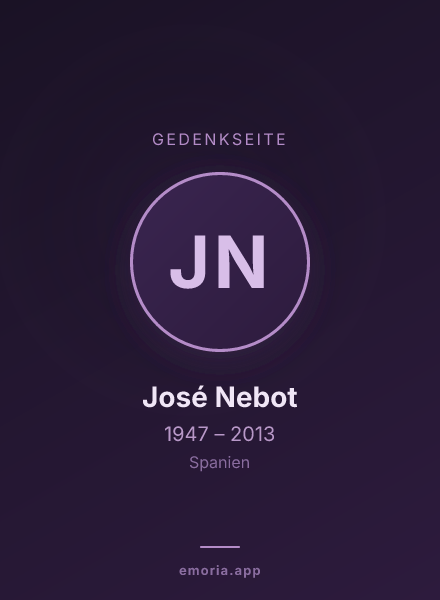 Gedenkportrait von José Nebot