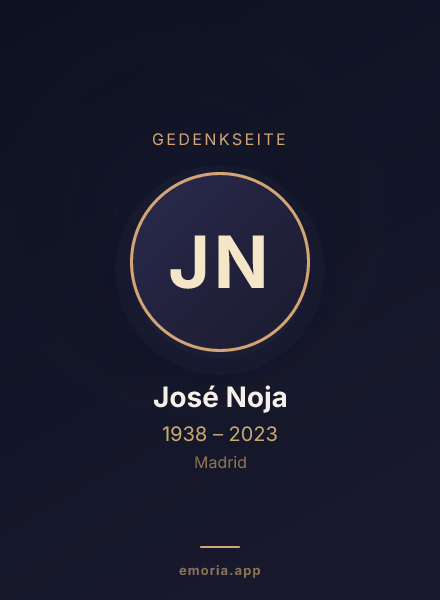 Gedenkportrait von José Noja