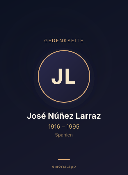 Gedenkportrait von José Núñez Larraz