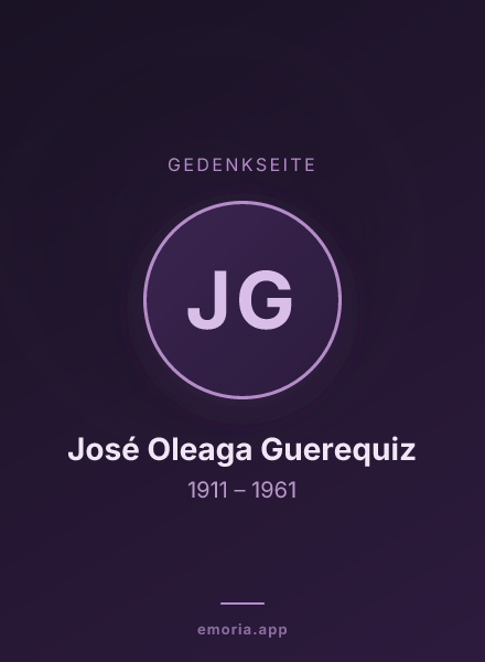 Gedenkportrait von José Oleaga Guerequiz
