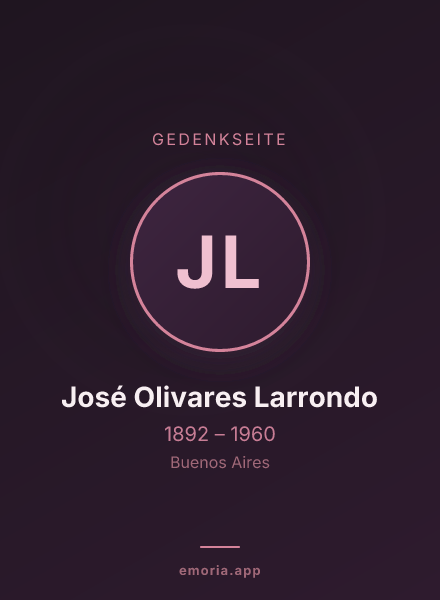 Gedenkportrait von José Olivares Larrondo