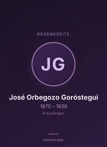 Gedenkportrait von José Orbegozo Goróstegui