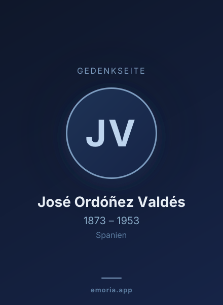 Gedenkportrait von José Ordóñez Valdés