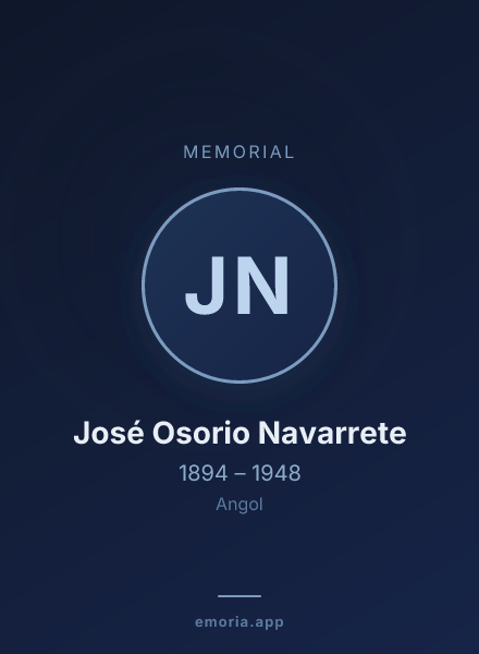 Memorial portrait of José Osorio Navarrete