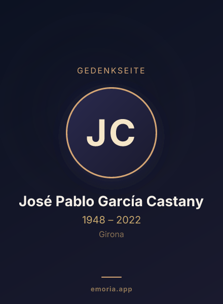 Gedenkportrait von José Pablo García Castany