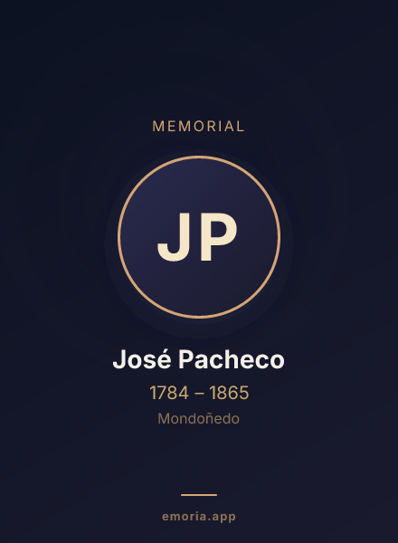 Memorial portrait of José Pacheco