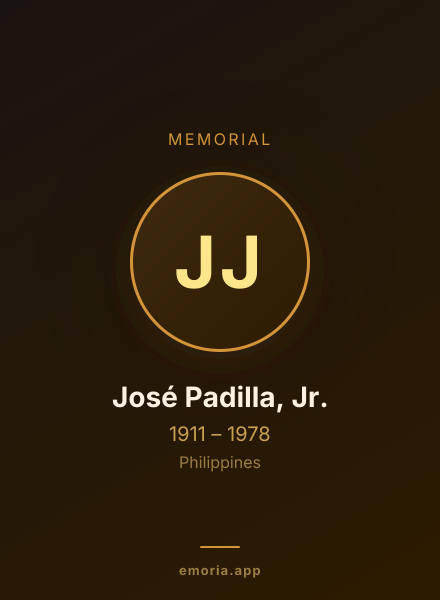 Memorial portrait of José Padilla, Jr.