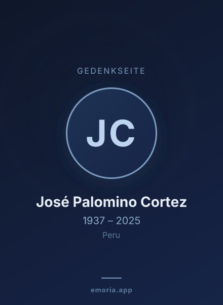 Gedenkportrait von José Palomino Cortez