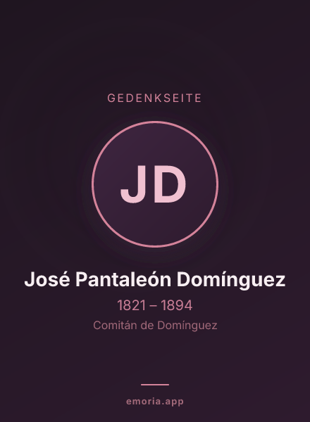 Gedenkportrait von José Pantaleón Domínguez
