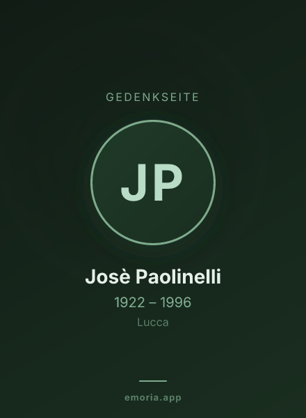 Gedenkportrait von Josè Paolinelli