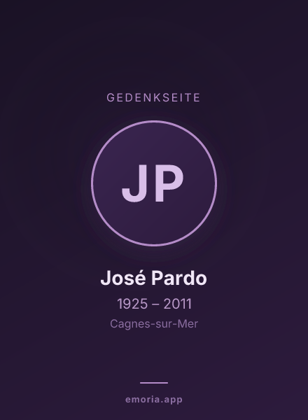Gedenkportrait von José Pardo