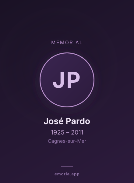 Memorial portrait of José Pardo