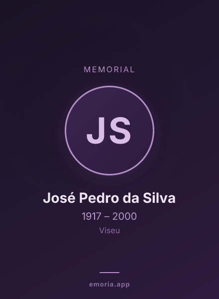 Memorial portrait of José Pedro da Silva