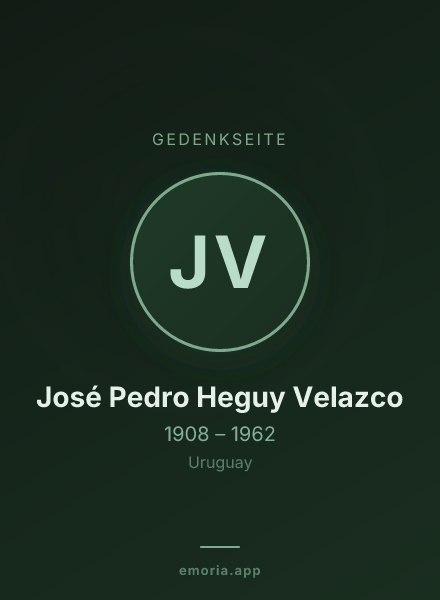 Gedenkportrait von José Pedro Heguy Velazco