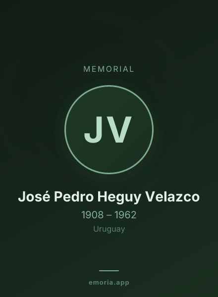 Memorial portrait of José Pedro Heguy Velazco