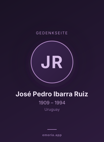 Gedenkportrait von José Pedro Ibarra Ruiz