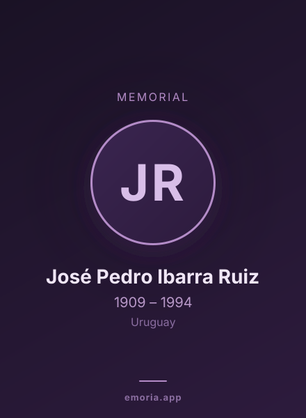 Memorial portrait of José Pedro Ibarra Ruiz