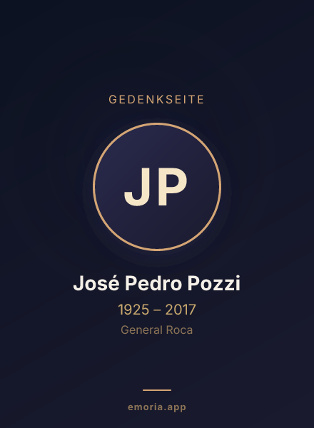 Gedenkportrait von José Pedro Pozzi