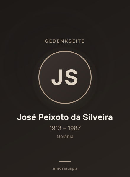 Gedenkportrait von José Peixoto da Silveira