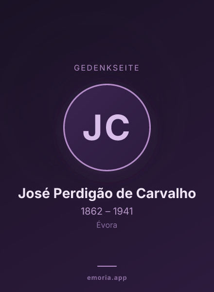 Gedenkportrait von José Perdigão de Carvalho