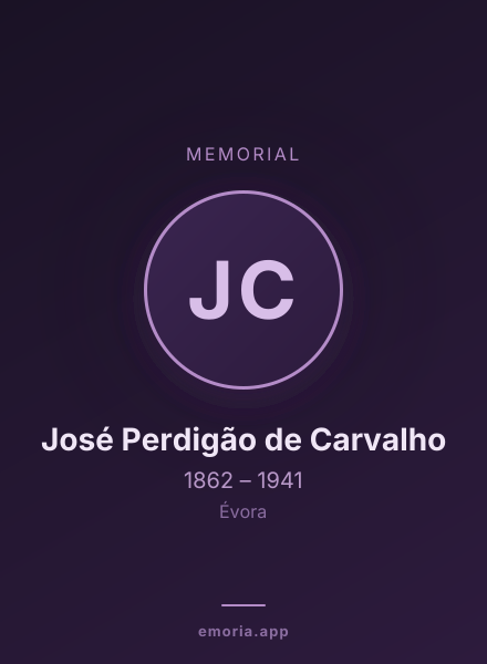 Memorial portrait of José Perdigão de Carvalho