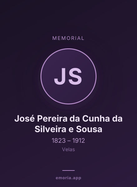 Memorial portrait of José Pereira da Cunha da Silveira e Sousa