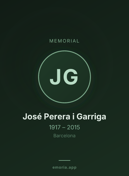 Memorial portrait of José Perera i Garriga