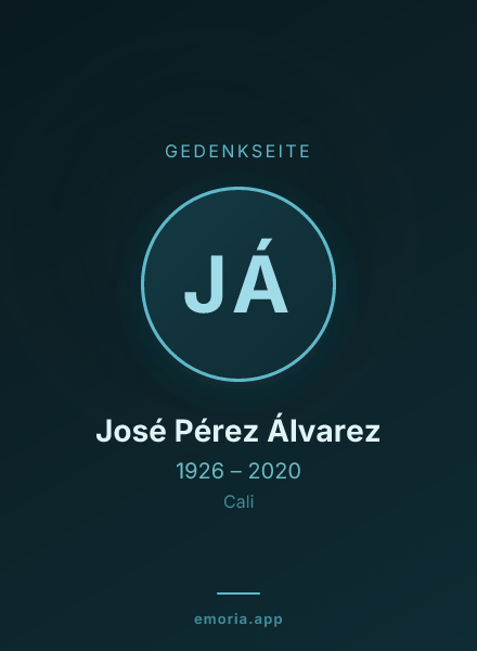 Gedenkportrait von José Pérez Álvarez