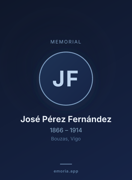 Memorial portrait of José Pérez Fernández