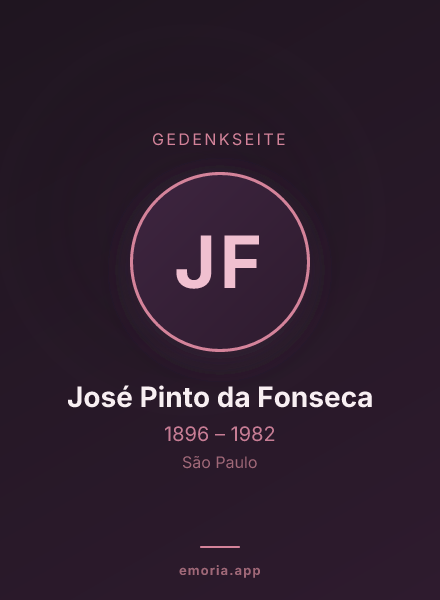 Gedenkportrait von José Pinto da Fonseca