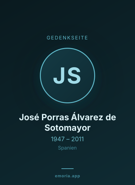 Gedenkportrait von José Porras Álvarez de Sotomayor