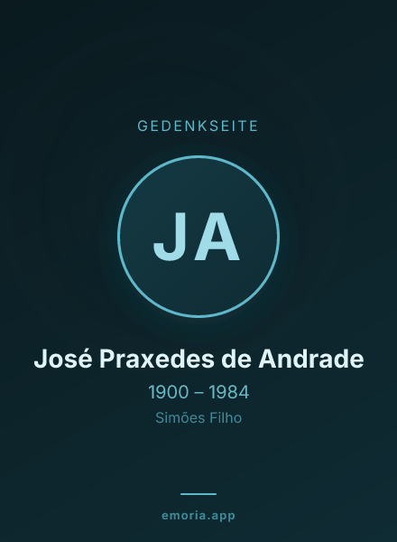 Gedenkportrait von José Praxedes de Andrade