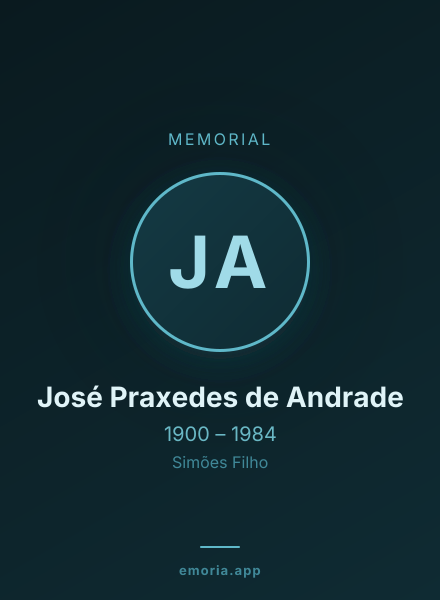 Memorial portrait of José Praxedes de Andrade