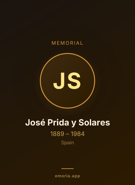 Memorial portrait of José Prida y Solares