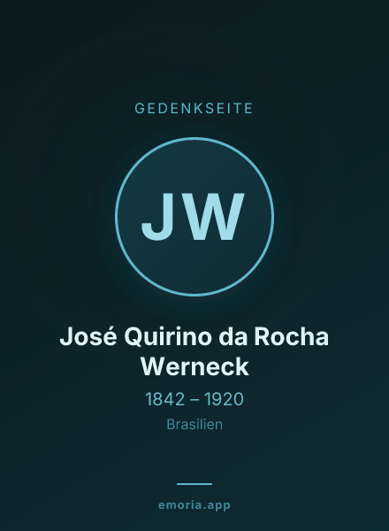 Gedenkportrait von José Quirino da Rocha Werneck