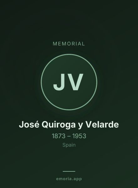 Memorial portrait of José Quiroga y Velarde