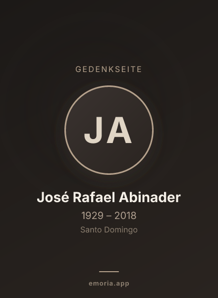 Gedenkportrait von José Rafael Abinader