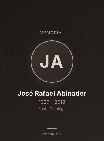 Memorial portrait of José Rafael Abinader