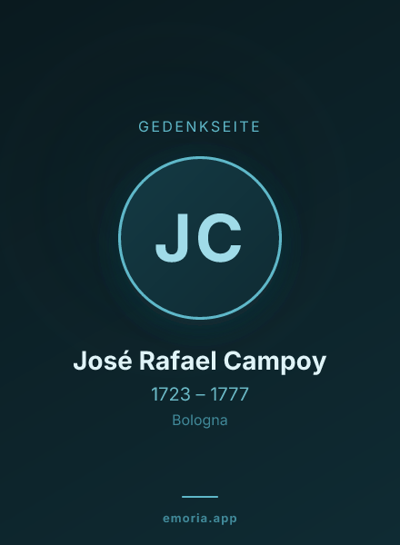 Gedenkportrait von José Rafael Campoy