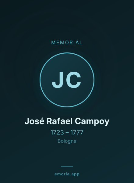 Memorial portrait of José Rafael Campoy